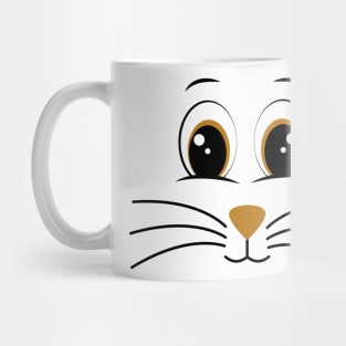 Cute Bunny Rabbit Face Costume Mug